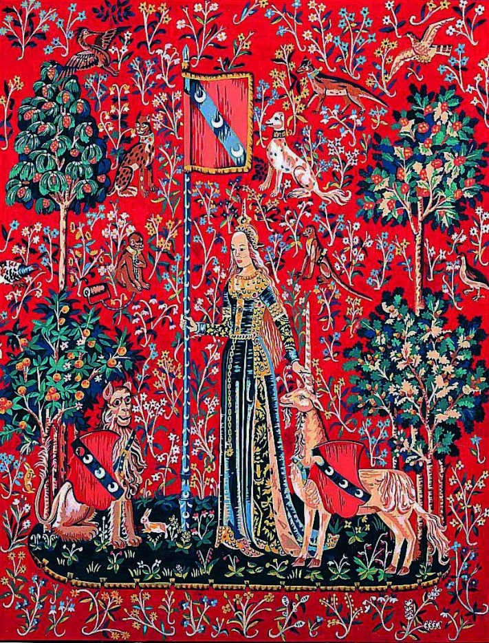 Canevas Pénélope Antique Dame à la licorne le Toucher 65x80cm