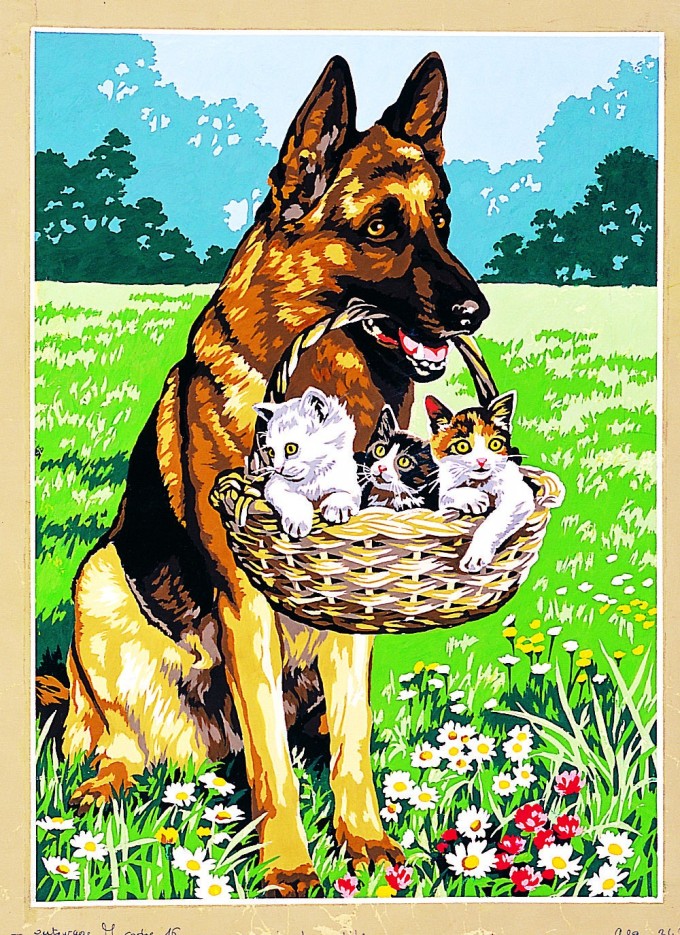 Canevas antique La trouvaille 45x60cm