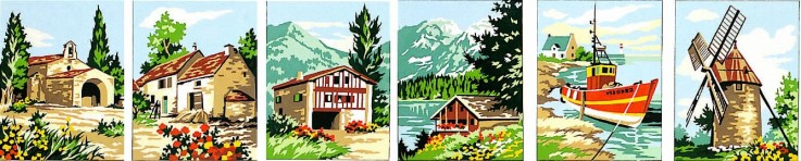 Kit Série Petits Paysages 20x25 cm 6 modèles