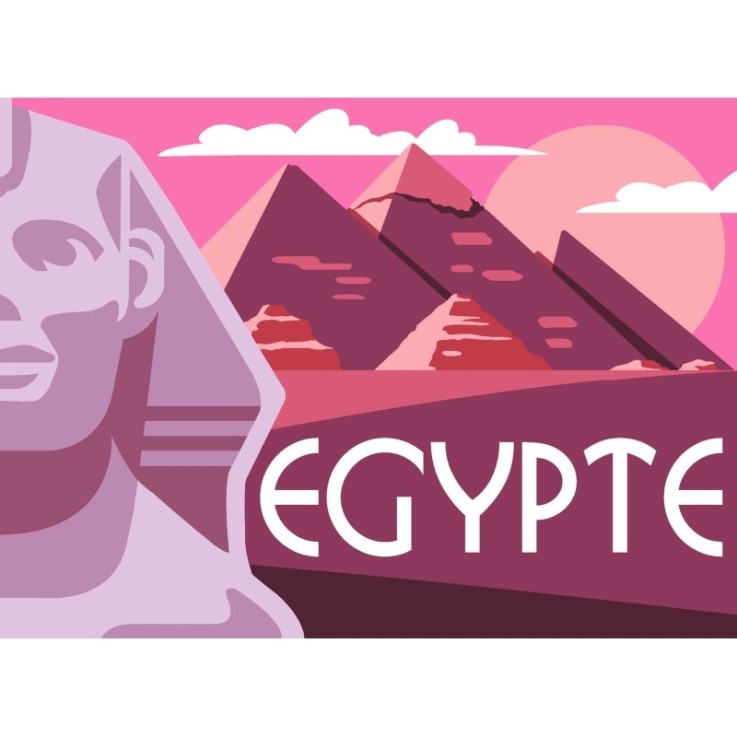 Canevas Margot Egypte 40x30cm