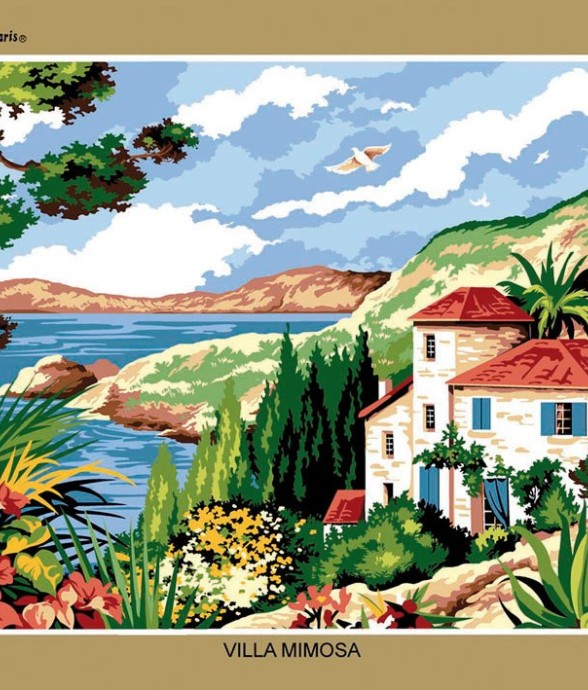 Canevas antique Villa...