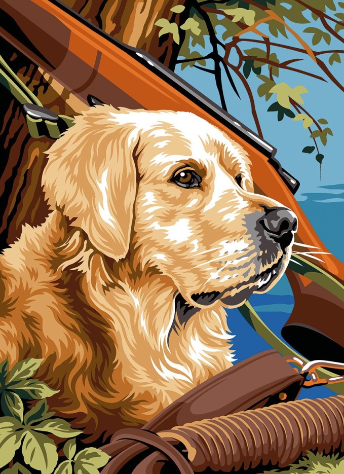 Canevas SEG N17 Pose de Chasse 45 x 60 cm