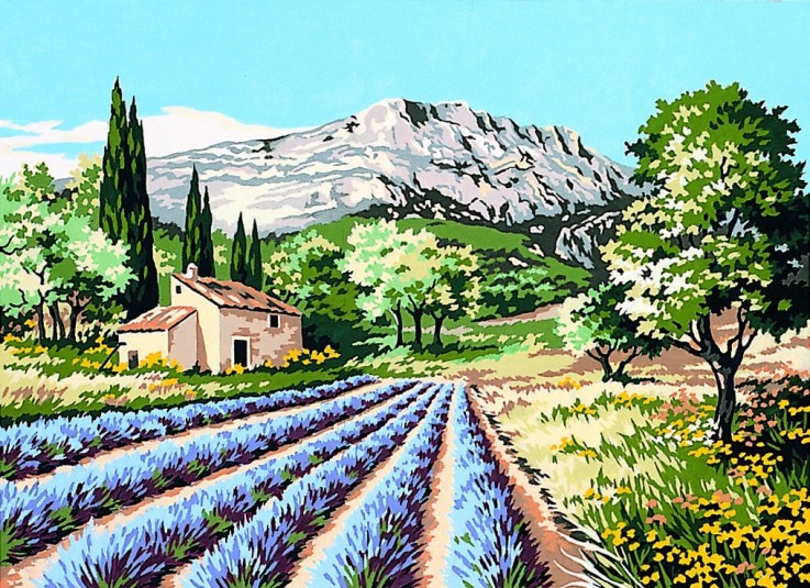 Canevas antique La Ste Victoire 45x60cm