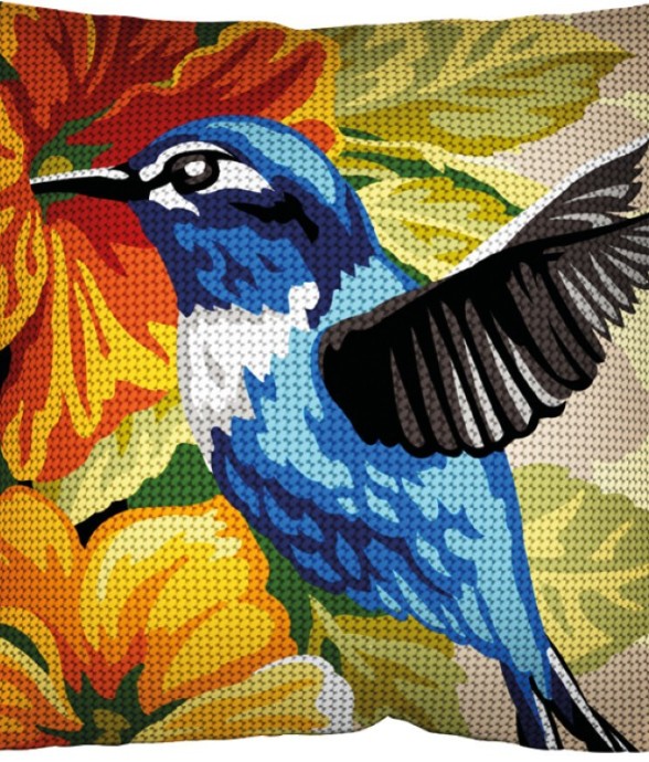 Kit Coussin Canevas Colibri