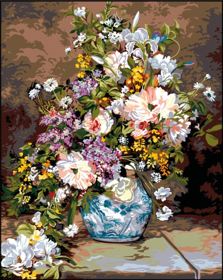 Canevas Antique Bouquet Renoir 75x90