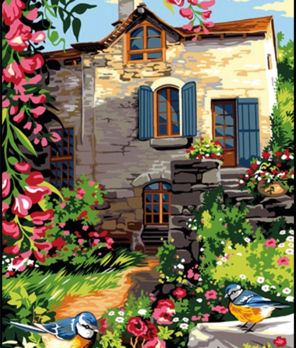 Canevas antique Vieille...