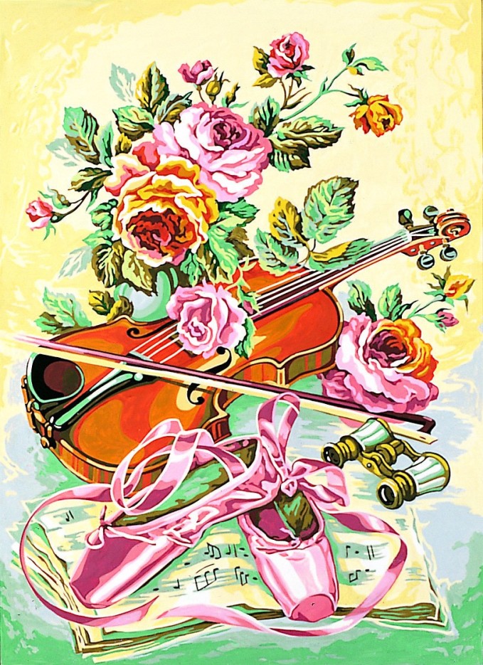 Canevas antique Soir d'Opéra 45x60cm