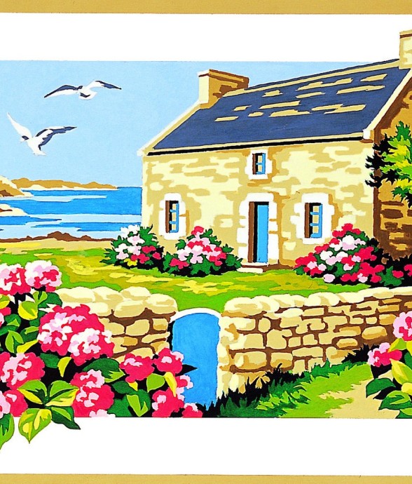 Canevas antique Maison en...