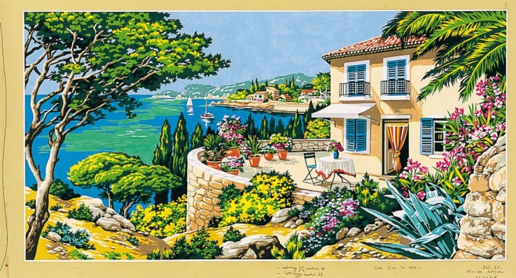 Canevas SEG Vue sur la Mer 65 x 120 cm