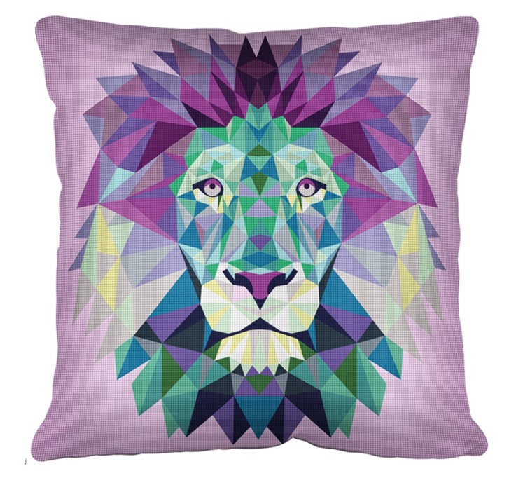 Canevas SEG N17 Géometrique Lion 50x50 cm