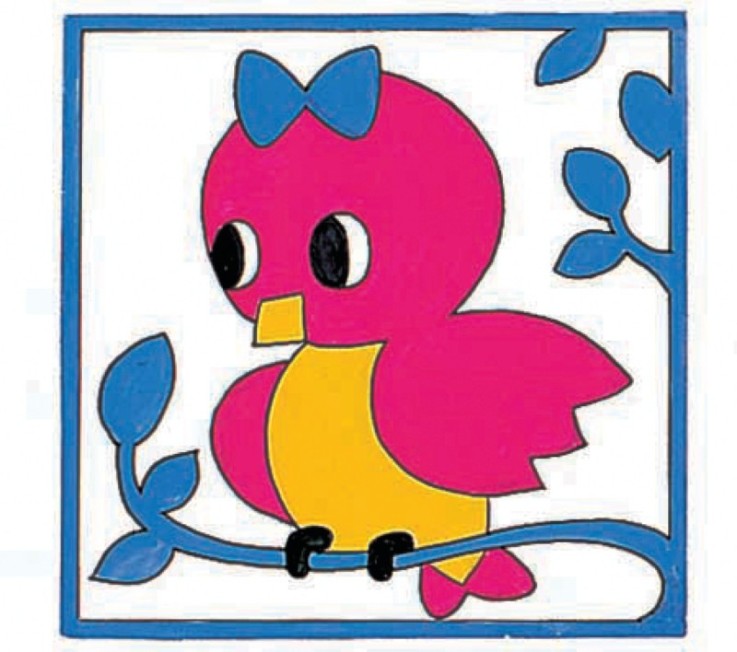 Kit canevas soudan enfant Piou piou