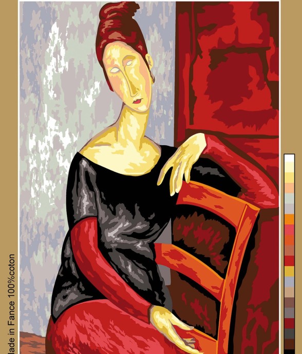 Canevas antique Jeanne de...