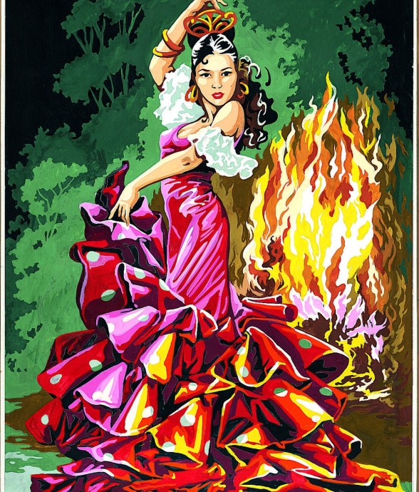 Canevas antique Danse de...