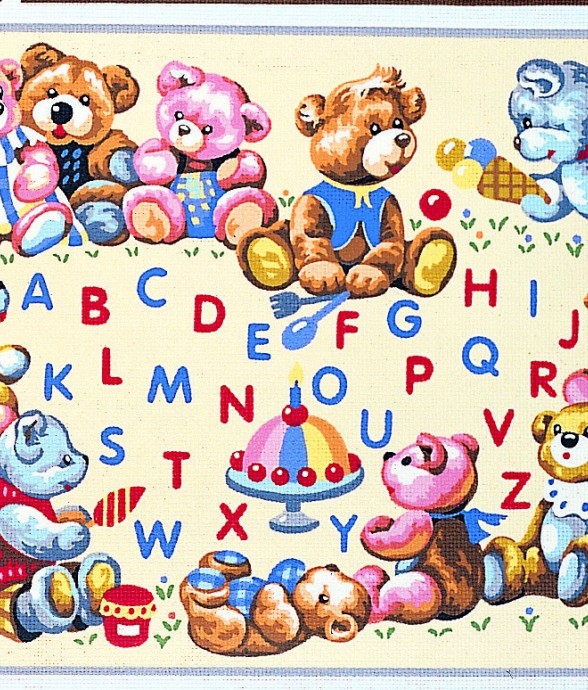 Canevas antique Nounours...