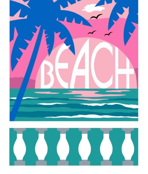 Canevas Margot Beach 40x30cm