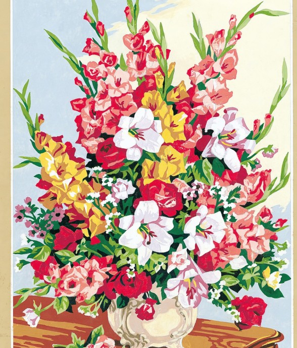 Canevas antique Bouquet de...