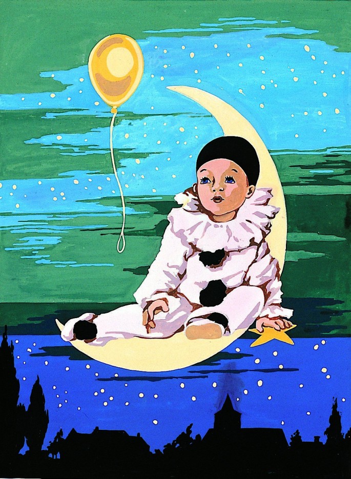 Canevas antique Le ballon 40x50cm