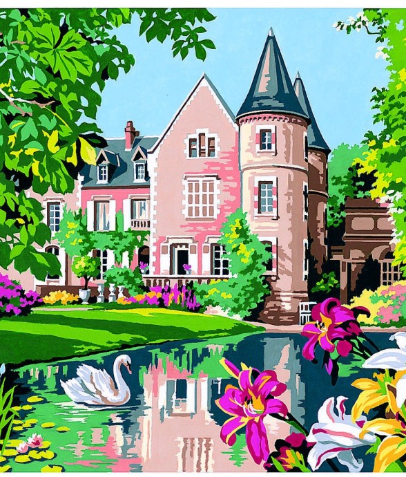 Canevas antique Le castel...