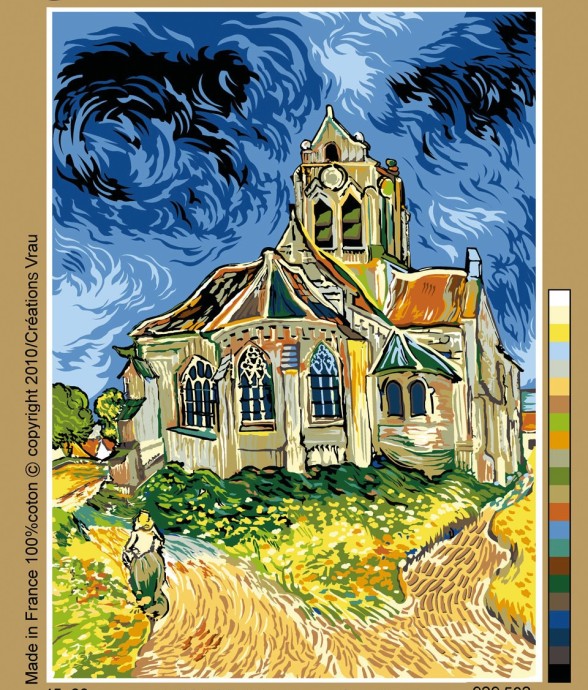 Canevas antique Eglise...