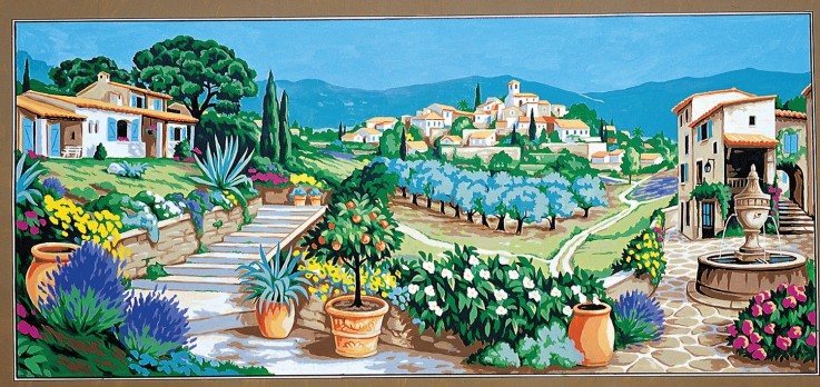 Canevas Pénélope Antique Douce provence 65x130cm