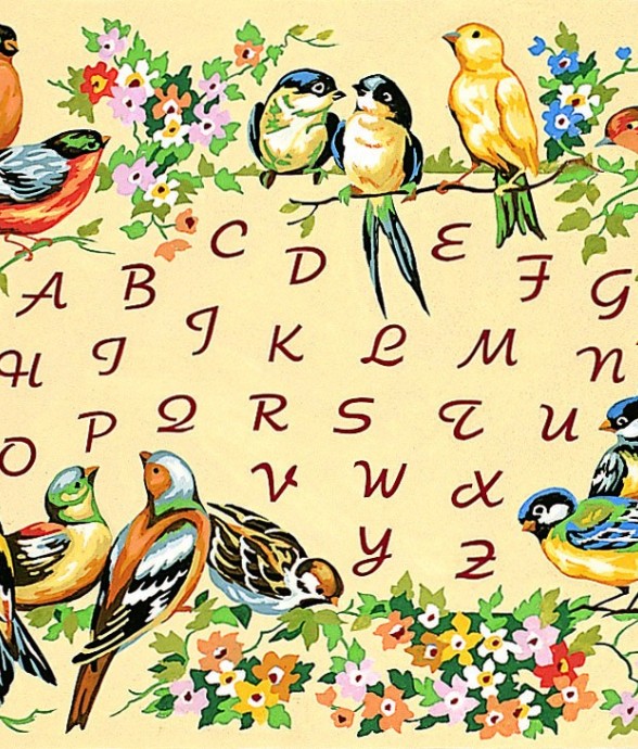 Canevas antique L'alphabet...