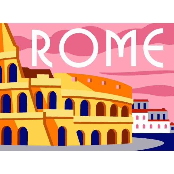 Canevas Margot Rome 40x30cm
