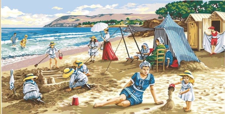 Canevas SEG Une Journée à La Plage 65 x 120 cm