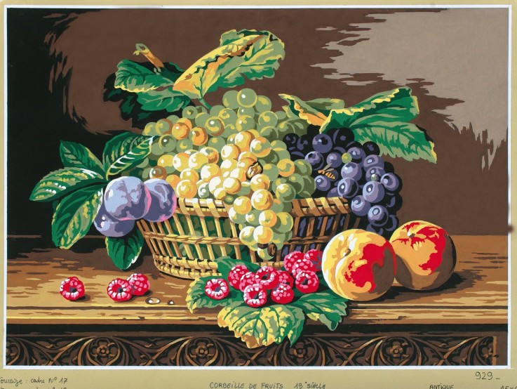 Canevas antique Nature morte 45x60cm