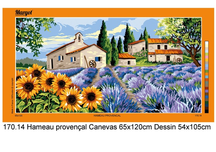 Canevas Margot Hameau Provencal 65x120 cm