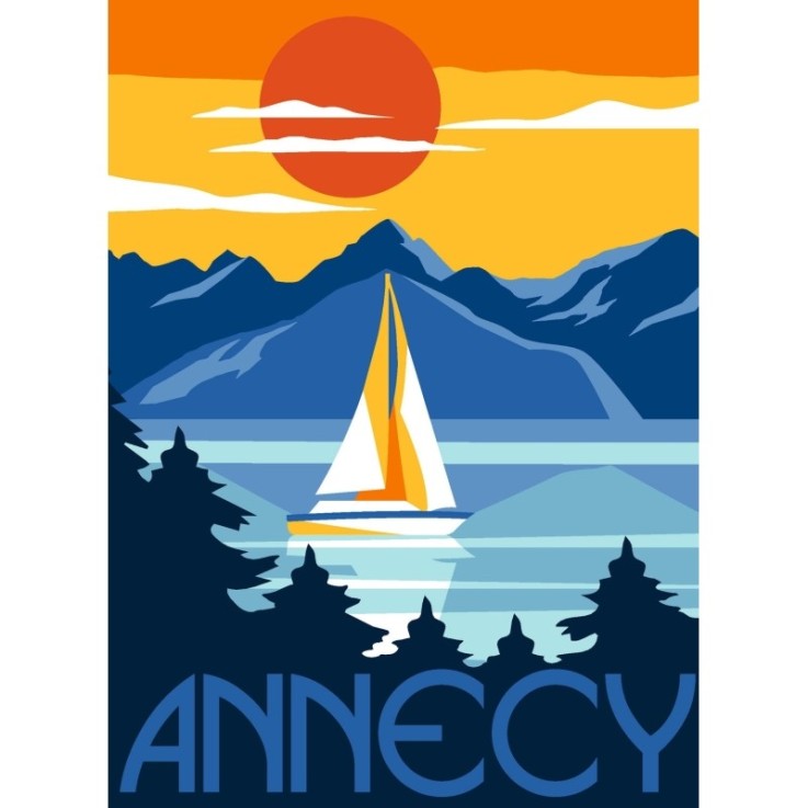 Canevas Margot Annecy 40x30cm
