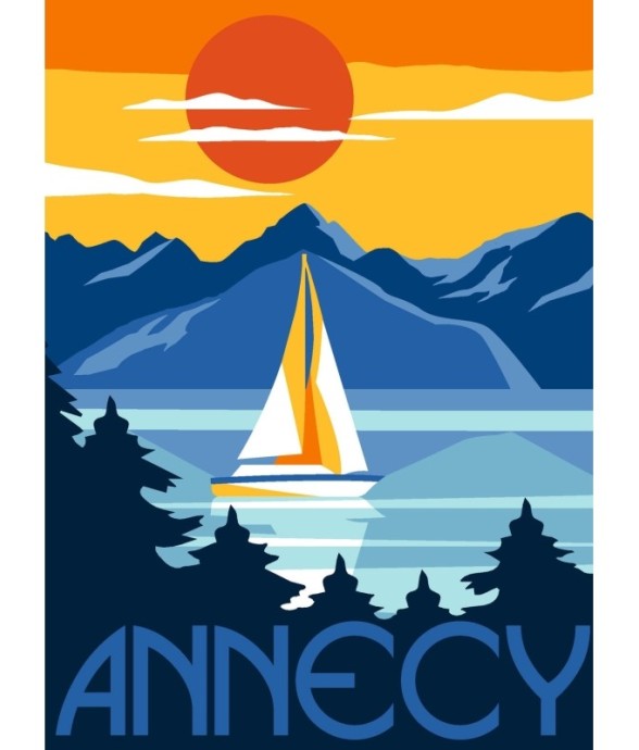 Canevas Margot Annecy 40x30cm