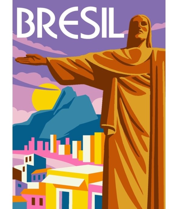 Canevas Margot Brésil 40x30cm