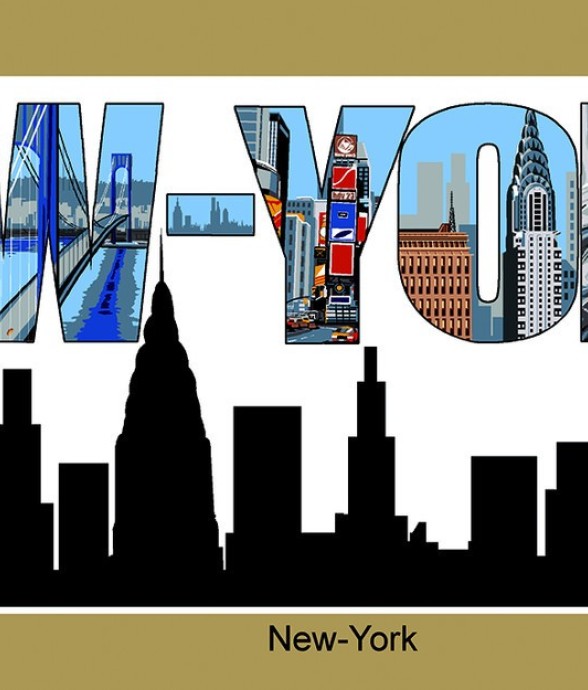 Canevas antique New York...
