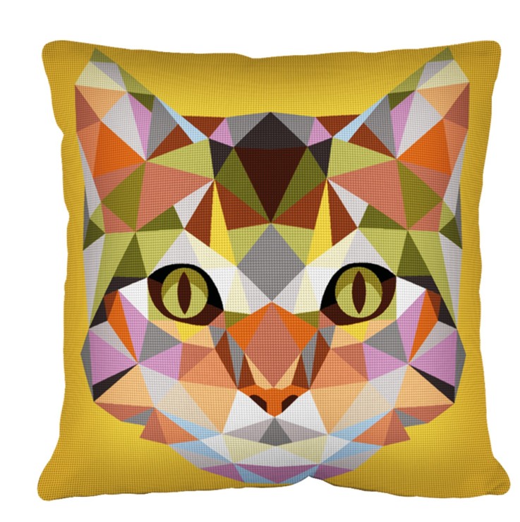 Canevas SEG N17 Géometrique Chat 50x50 cm
