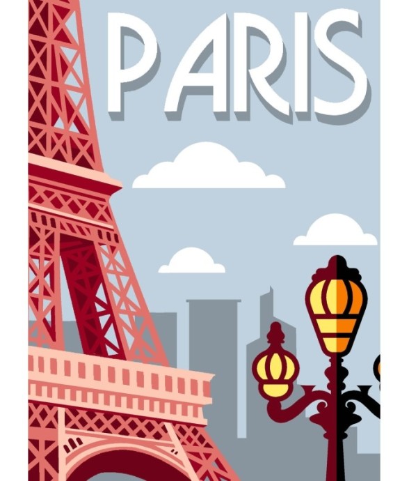 Canevas Margot Paris 40x30cm