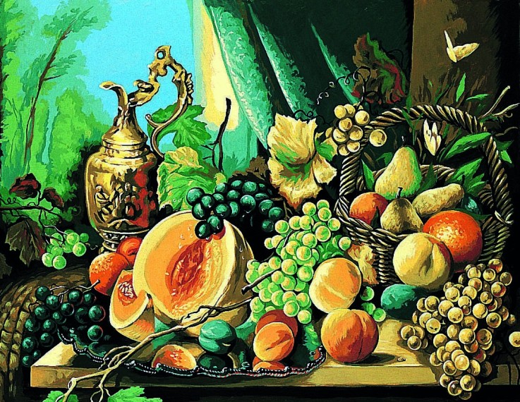 Canevas Pénélope Antique Composition de fruits 65x80cm