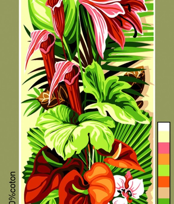 Canevas antique Exotiques...