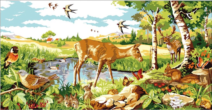 Canevas SEG Liberté Sauvage 65 x 120 cm
