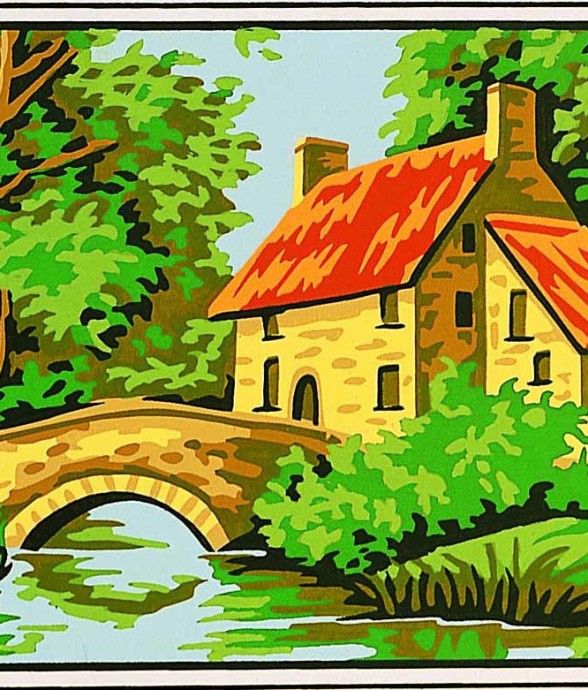 Kit canevas Le pont 20x25cm