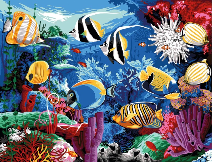 Canevas Margot Aquarium 60x80 cm