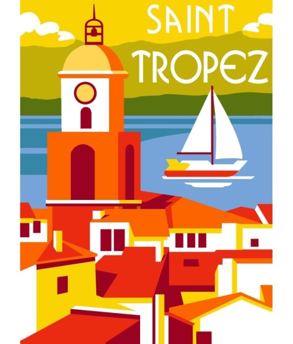 Canevas Margot Saint Tropez...