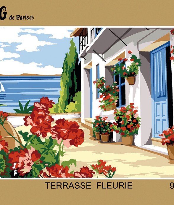 Canevas antique Terrasse...