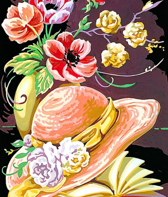 Canevas antique Le chapeau...