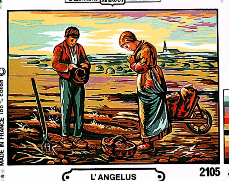 Canevas Pénélope Antique L'angelus 30x40cm