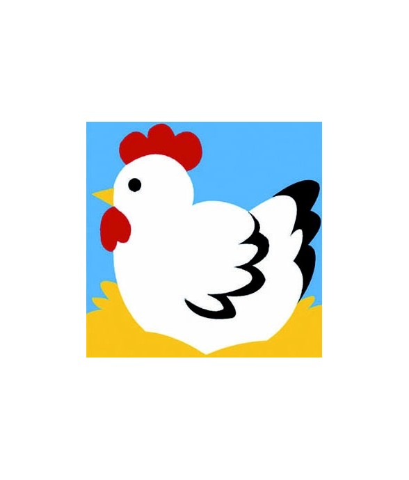Kit canevas Soudan Poule...