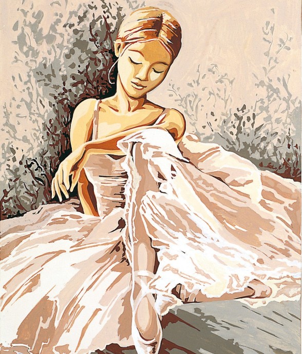 Canevas antique Danseuse...