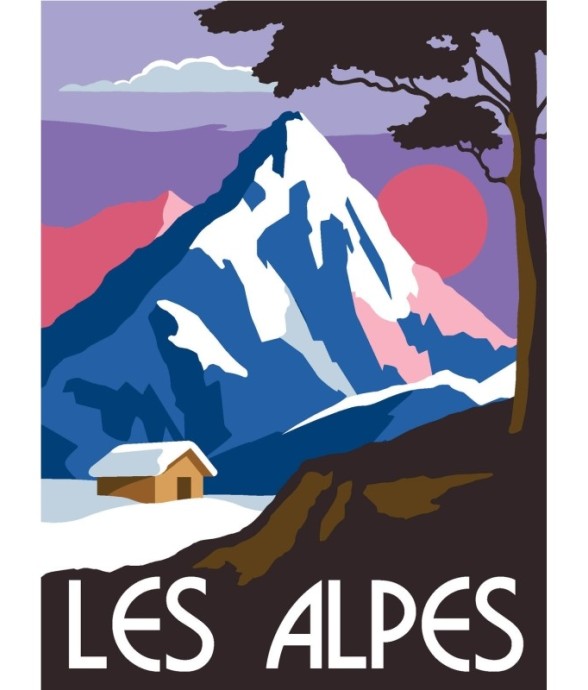 Canevas Margot Les Alpes...