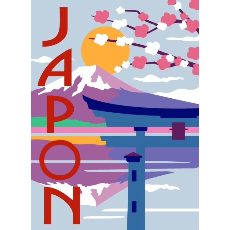 Canevas Margot Japon 40x30cm