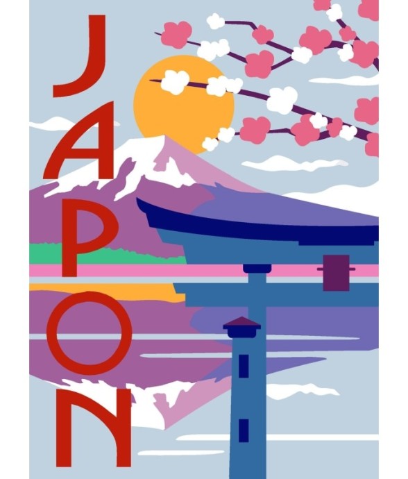 Canevas Margot Japon 40x30cm