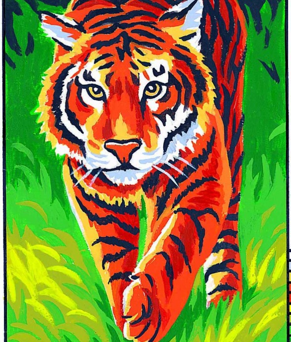 Kit canevas Le tigre 20x25cm